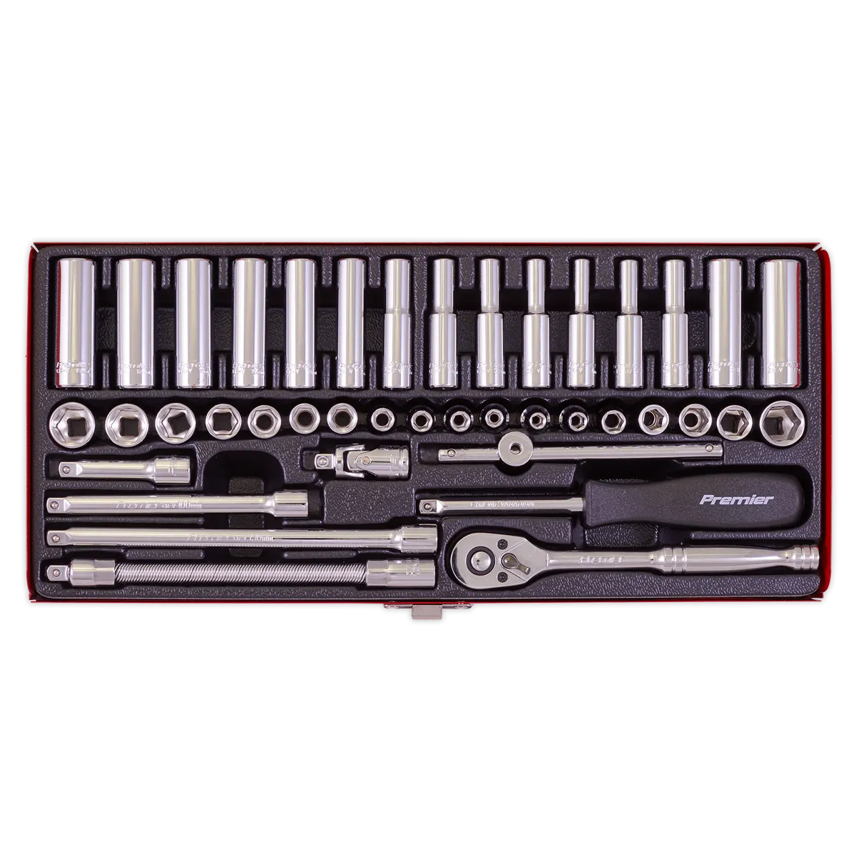 Socket Set 41pc 1/4"Sq Drive 6pt WallDrive¨ - Metric/Imperial