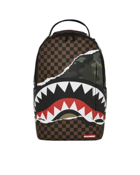 Spraground Tear It Up Check Camo Backpack B5930