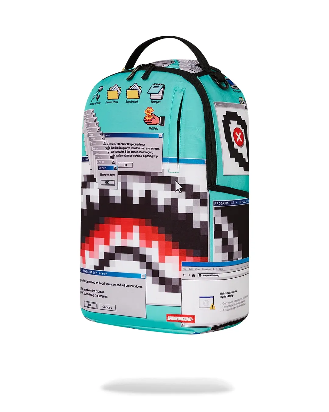 Sprayground Computer Virus Shark Backpack B6299