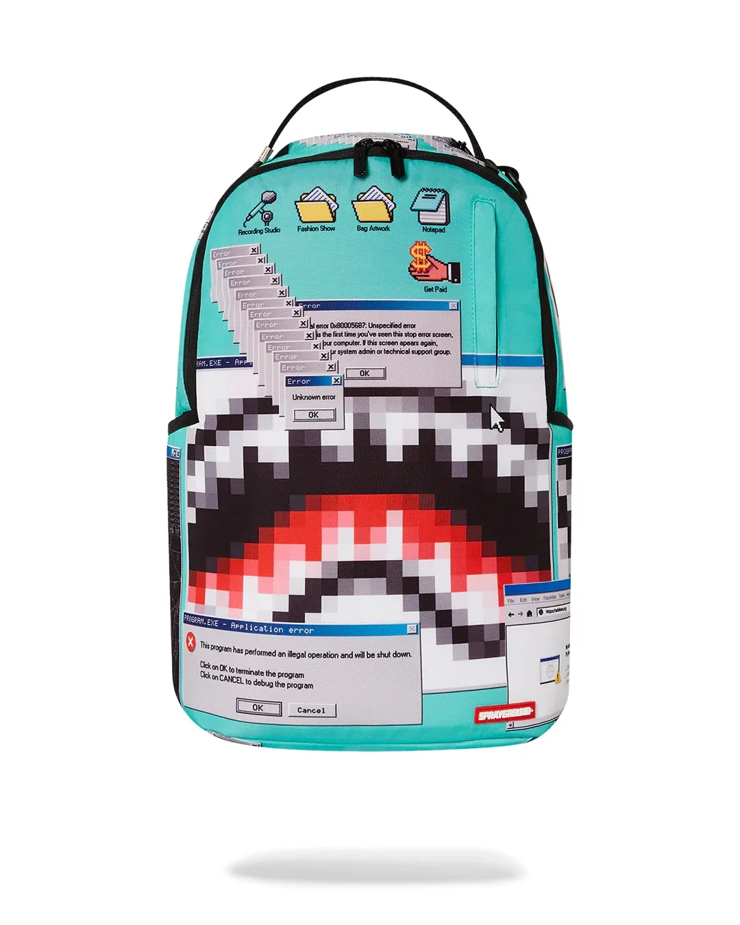 Sprayground Computer Virus Shark Backpack B6299