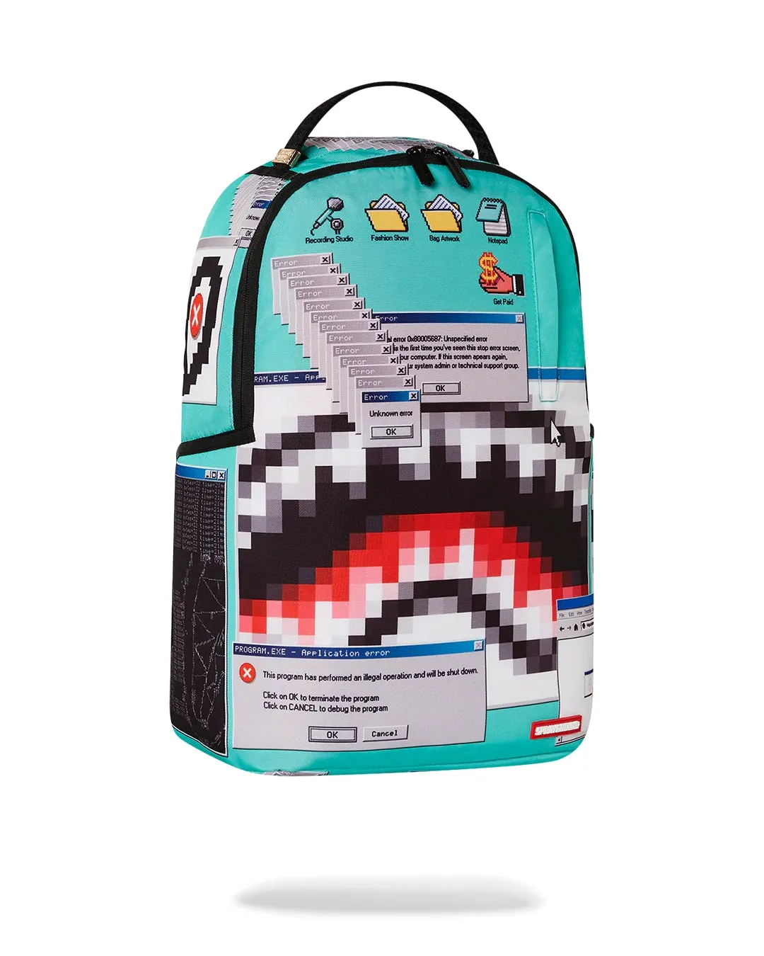 Sprayground Computer Virus Shark Backpack B6299