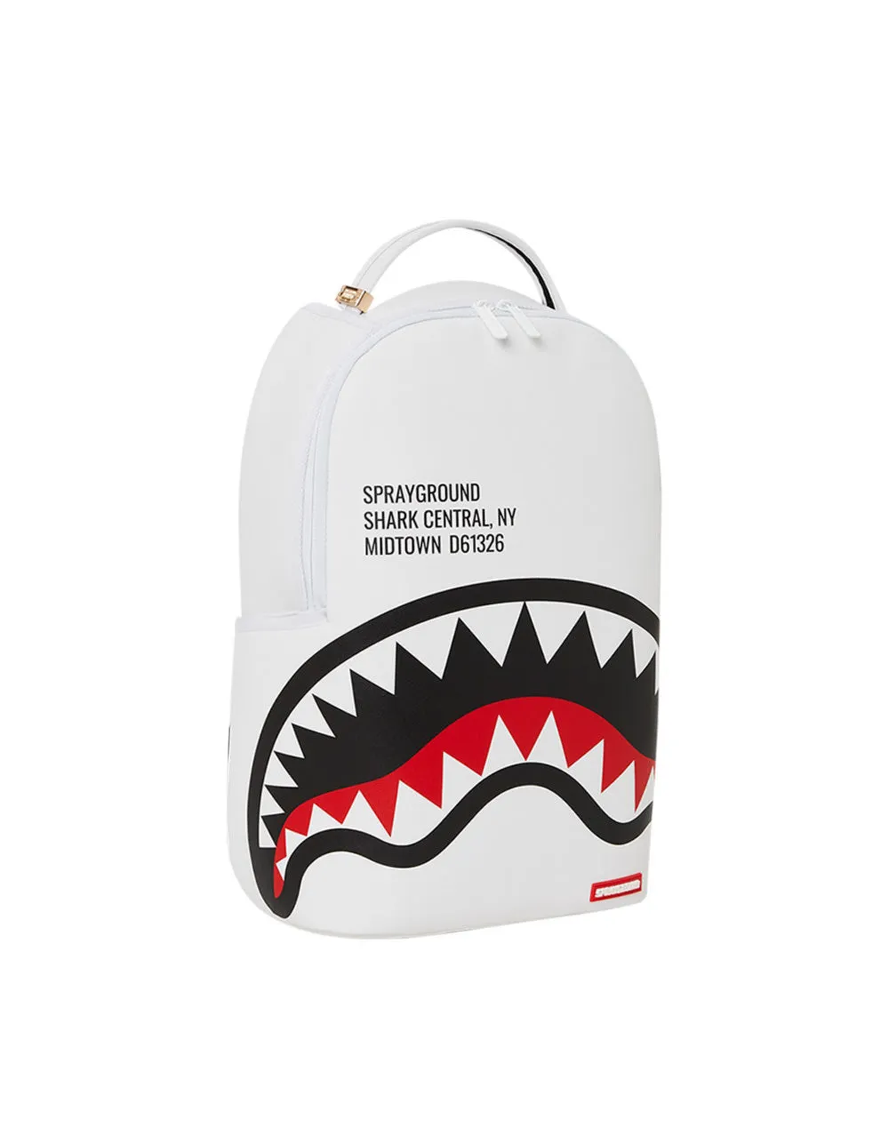 Sprayground Shark Central 2.0 White Backpack B5489