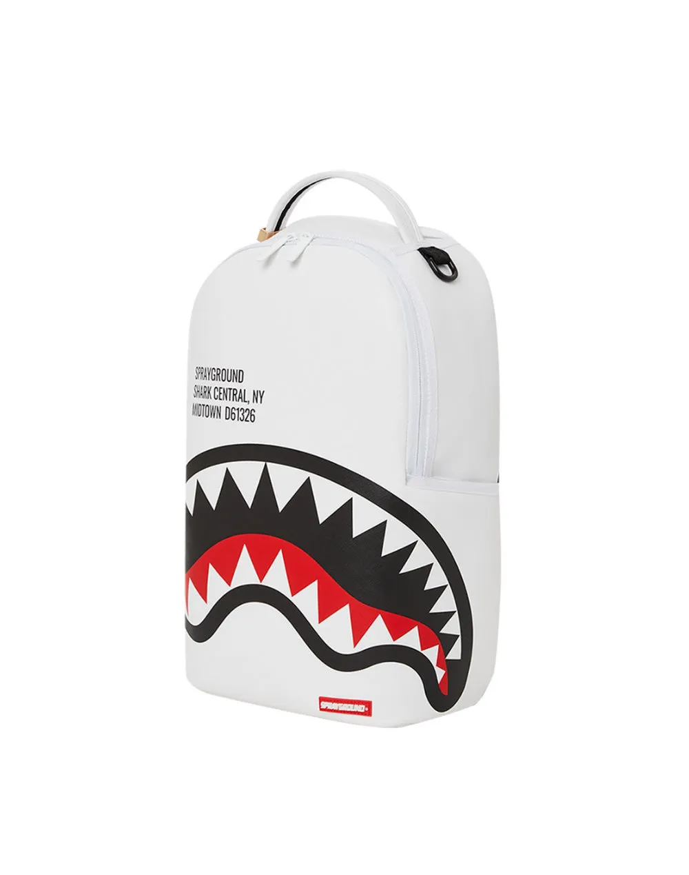 Sprayground Shark Central 2.0 White Backpack B5489