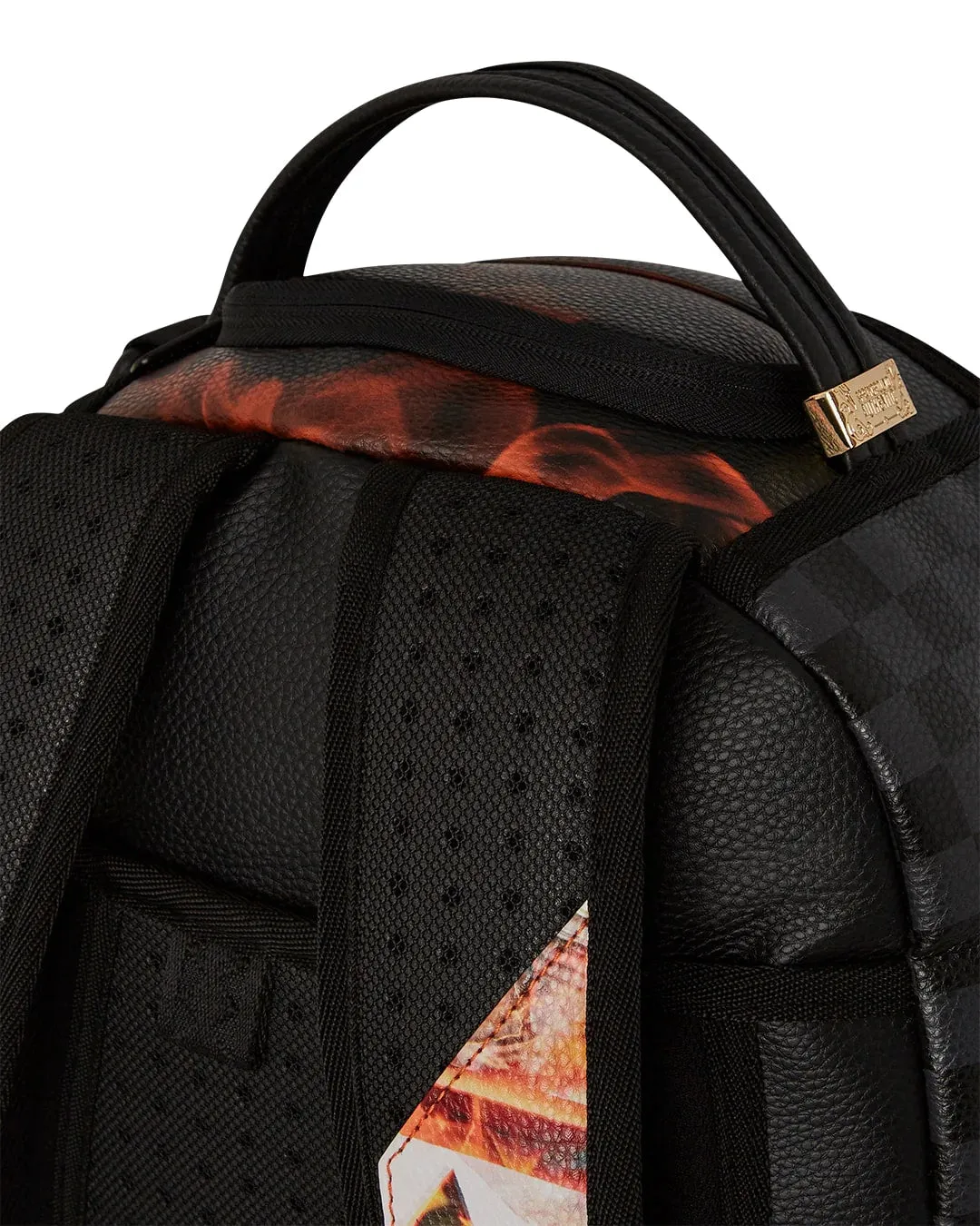 Sprayground Shark Fire Check DLXSV Backpack B6358