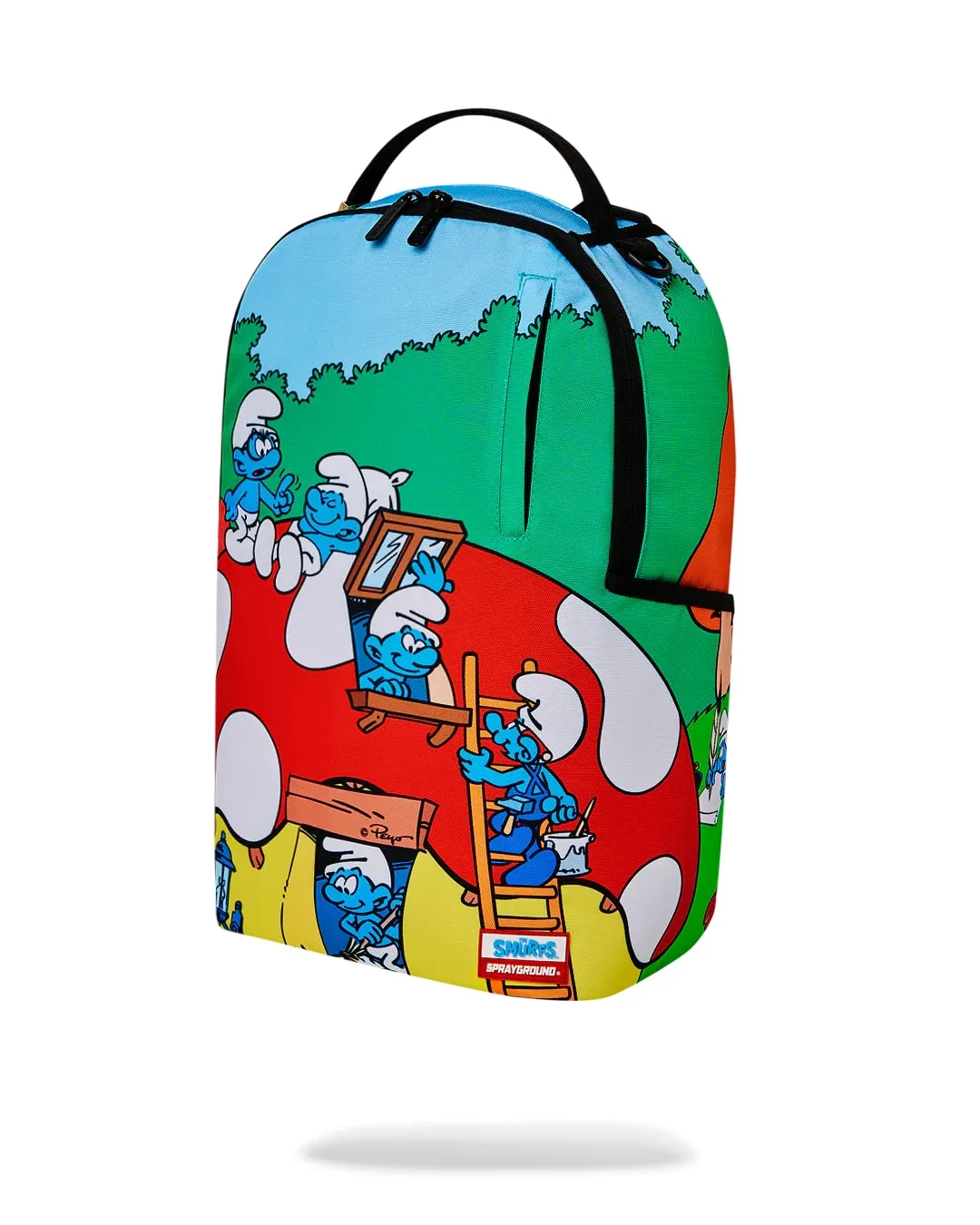 Sprayground Smurfs Mushroom Village Backpack B6429