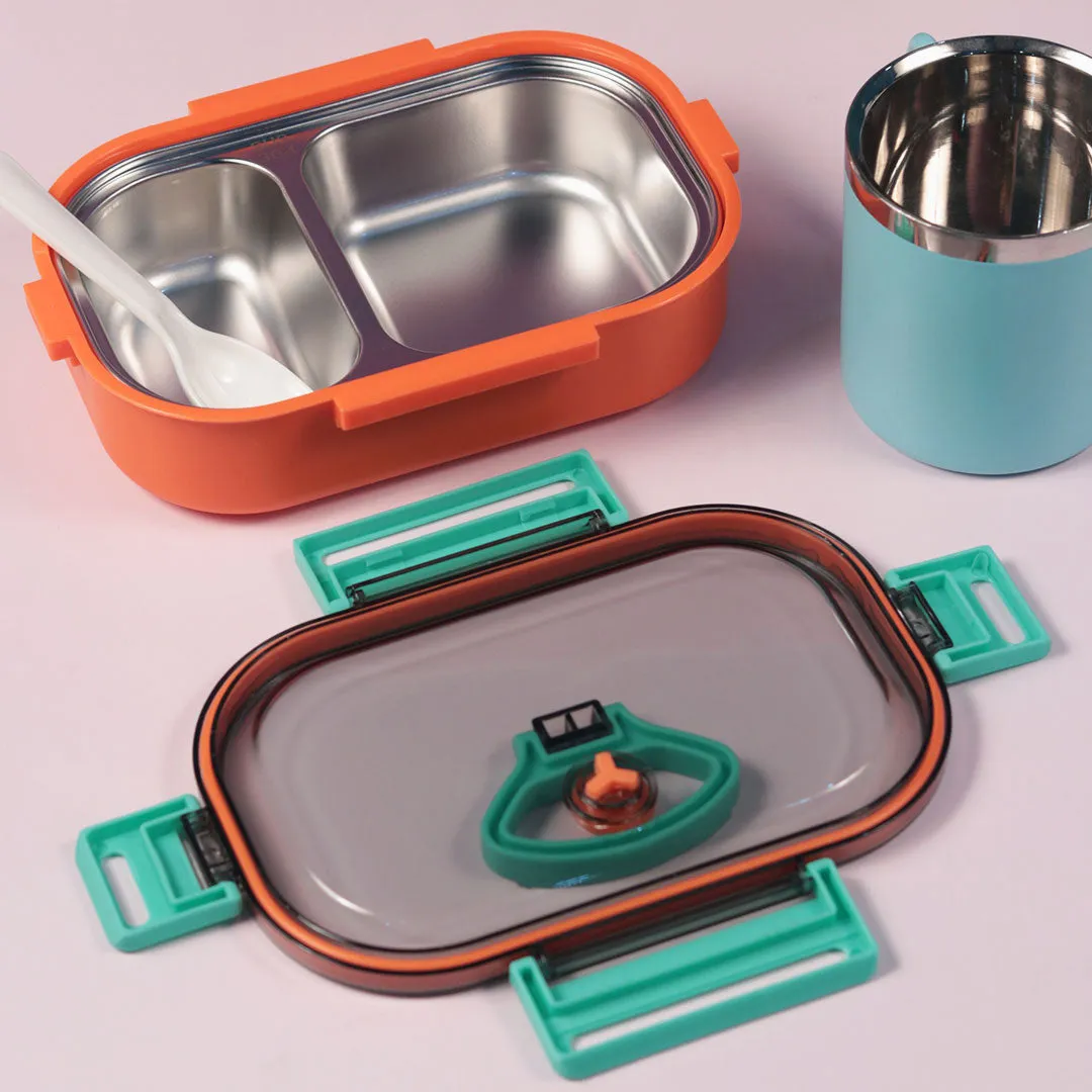 Stainless Steel Lunch Box -Orange(LB-8871)