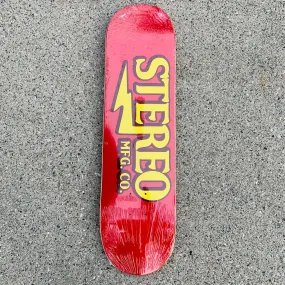 STEREO DECK RED FONT NAME (8.25")