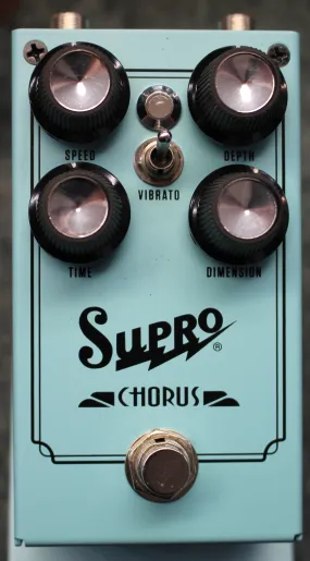 Supro 1307 Chorus Vibrato Guitar Effects Pedal