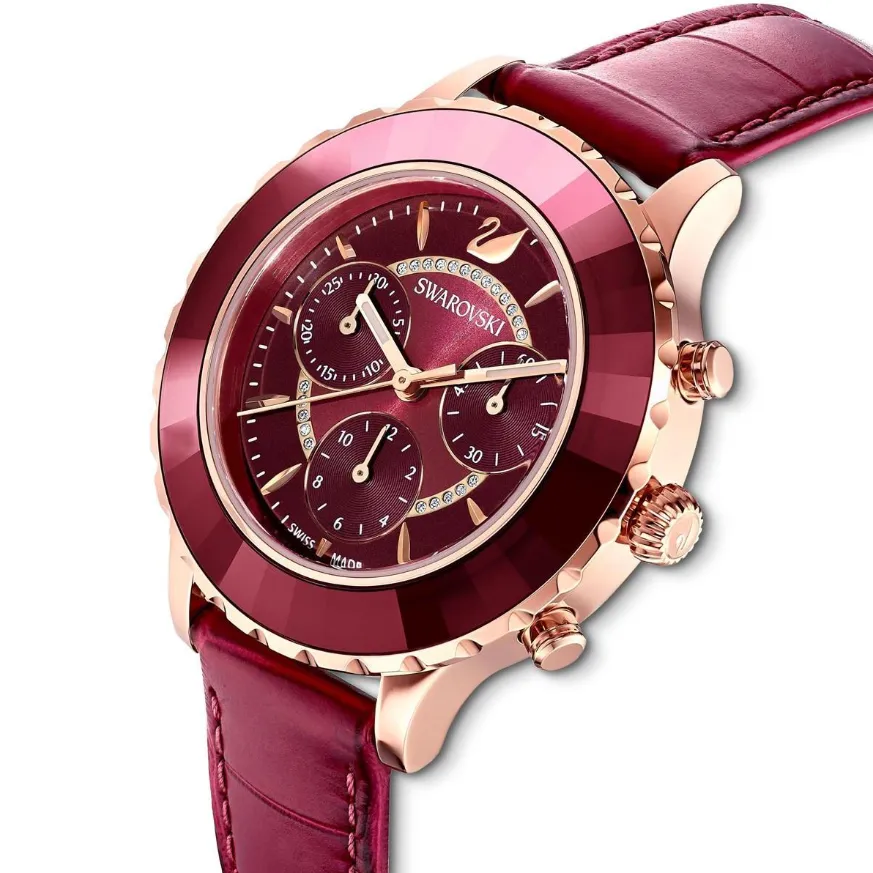 Swarovski Watch Octea Lux Chrono Red 5547642