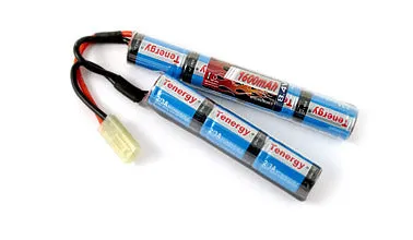 Tenergy 8.4V 1600mAh Nunchuck Rechargeable Battery for Airsoft Guns