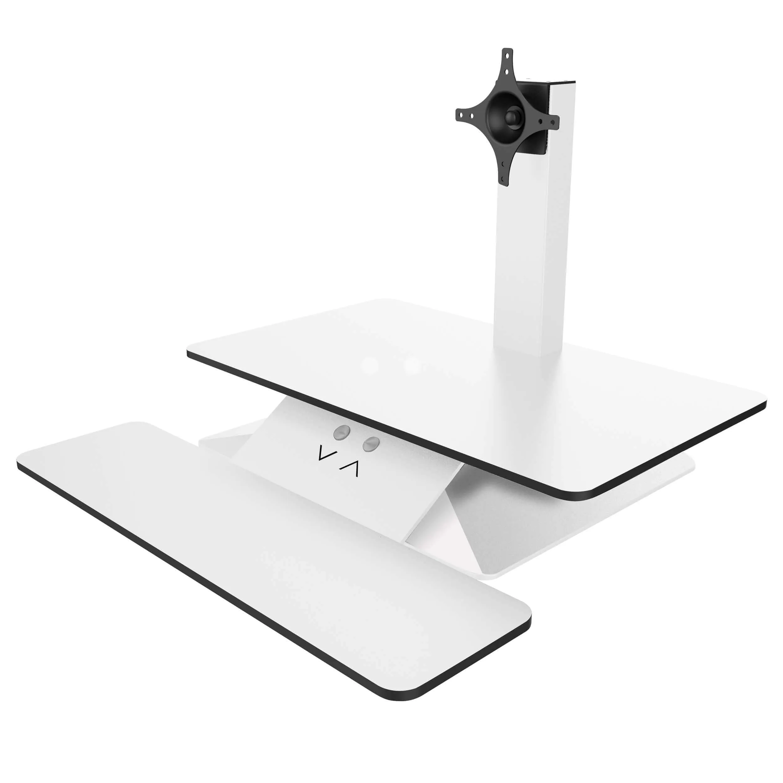 TESSA-SMART White Motorised Table-Top Adjustable- Height Workstation - CLEARANCE