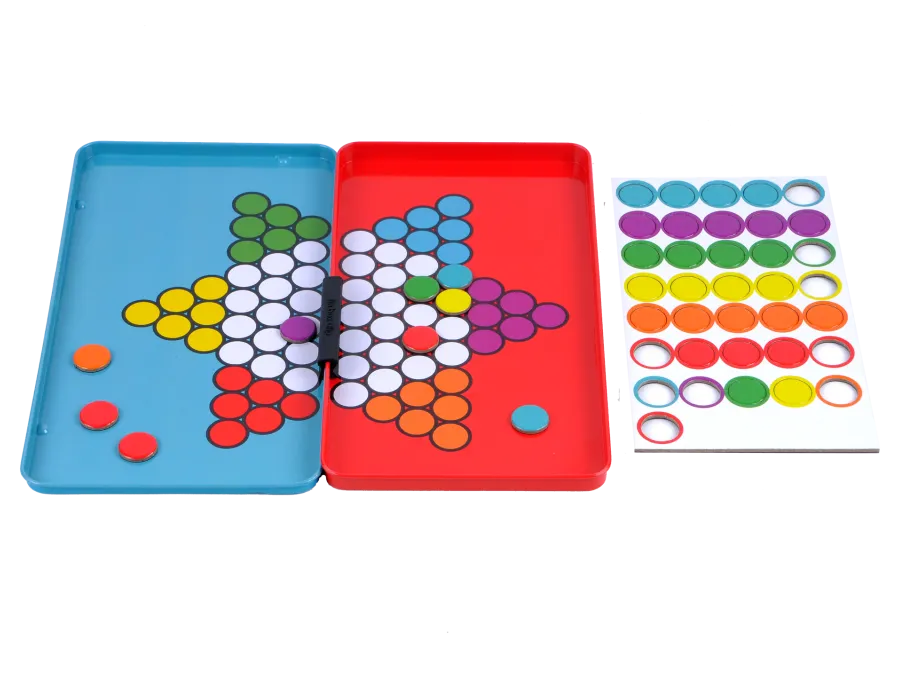 THE PURPLE COW - MAGNETIC TRAVEL GAME, CHINESE CHECKERS