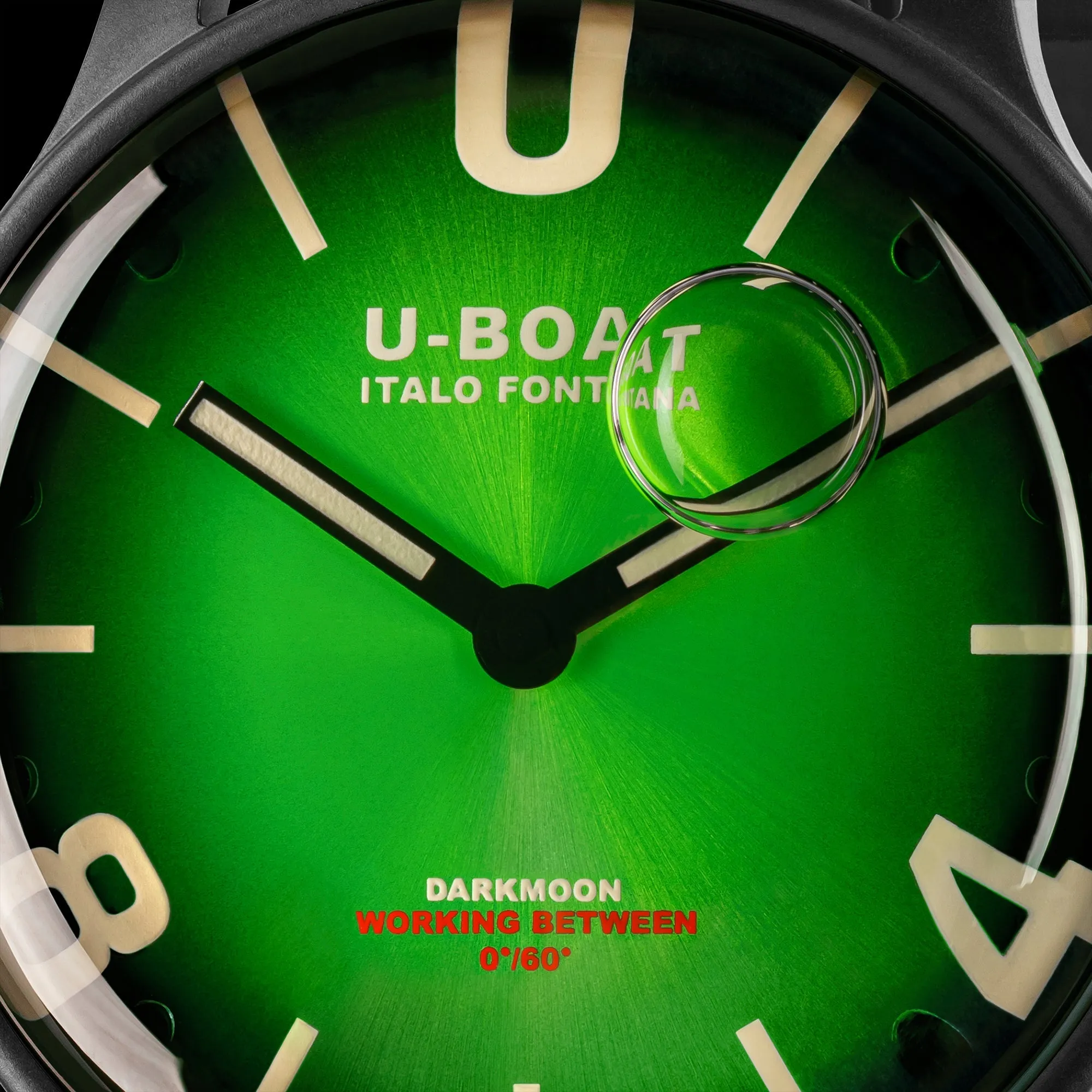 U-Boat Men's Watch Darkmoon Green 8698/D