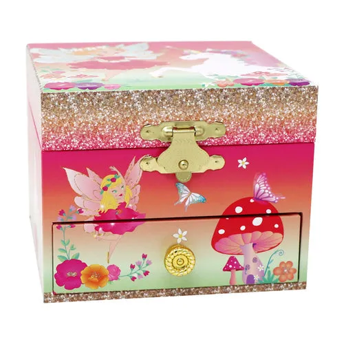 Unicorn & The Pixie Fairy Small Musical Jewellery Box