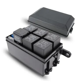 Universal Automotive Relay & Fuse Box with Waterproof Housing