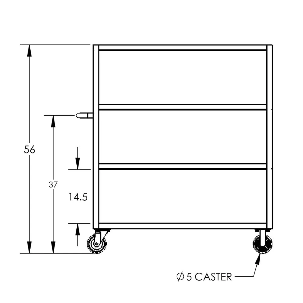 Valley Craft 4-Shelf 12 Gauge Utility Carts