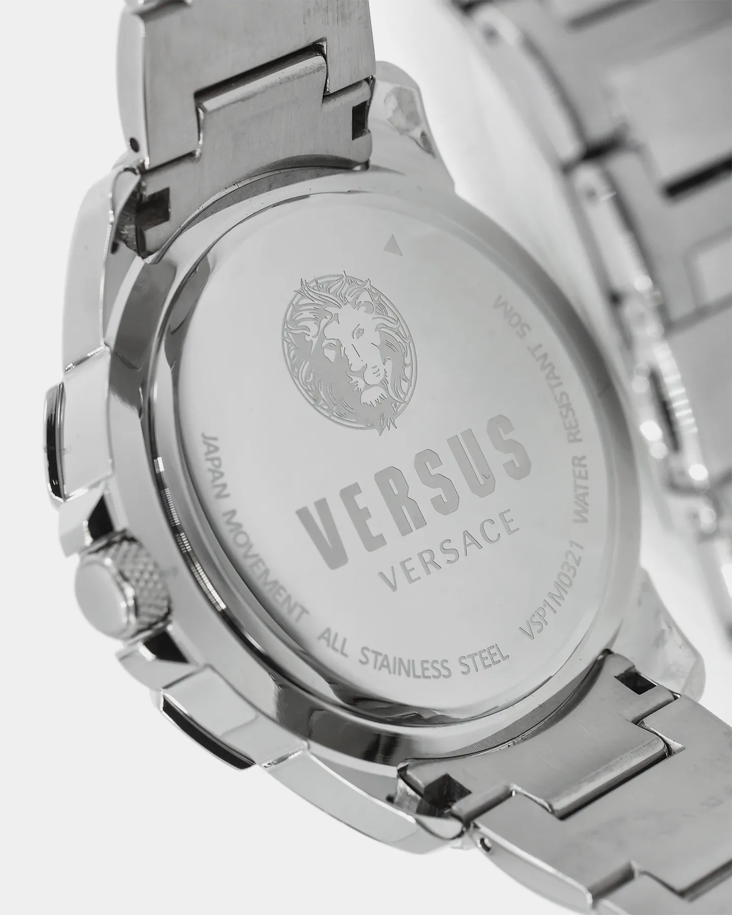 Versus Versace 6eme Arrondissement Crystal Set Stainless Steel Watch Stainless Steel