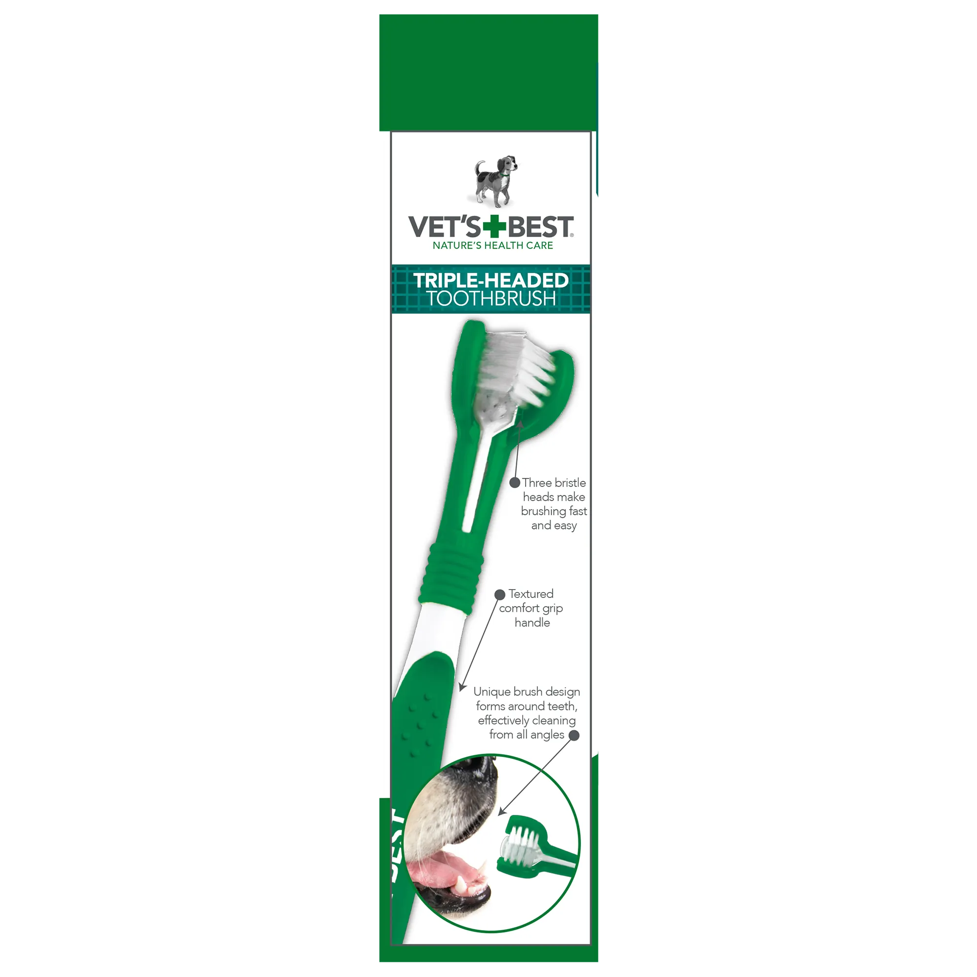 Vet’s Best – Advanced 3-Head Toothbrush