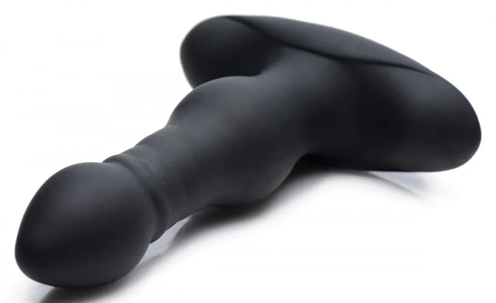 Vibrating and Thrusting Remote Control Silicone Anal Plug