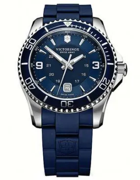 Victorinox Swiss Army Maverick GS Mens Strap Watch - Blue Dial and Steel Case