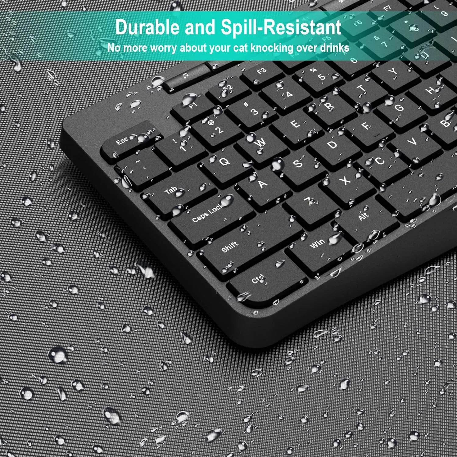 Wireless Keyboard and Mouse Combo,Earlylit 2.4G Full-Sized Ergonomic Keyboard Mouse,3 DPI Adjustable Cordless USB Mouse and Keyboard,12 Shortcut Keys and Quiet Click for Computer/Laptop/Windows/Mac