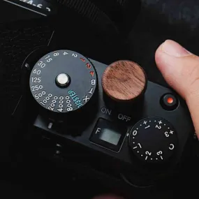 Wooden Nikon Leica Shutter Release Button Large 15mm