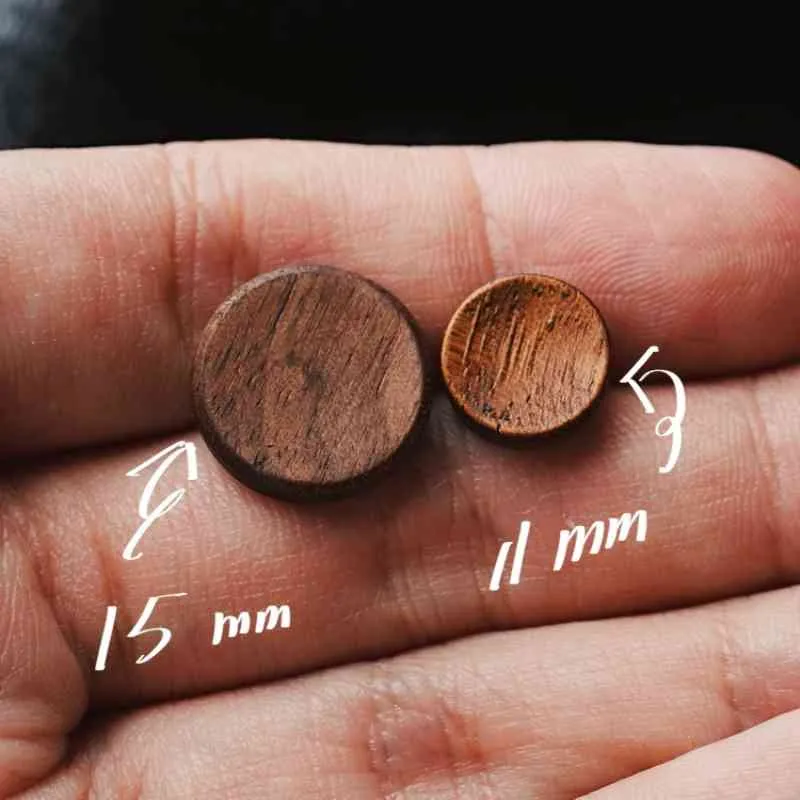 Wooden Nikon Leica Shutter Release Button Large 15mm