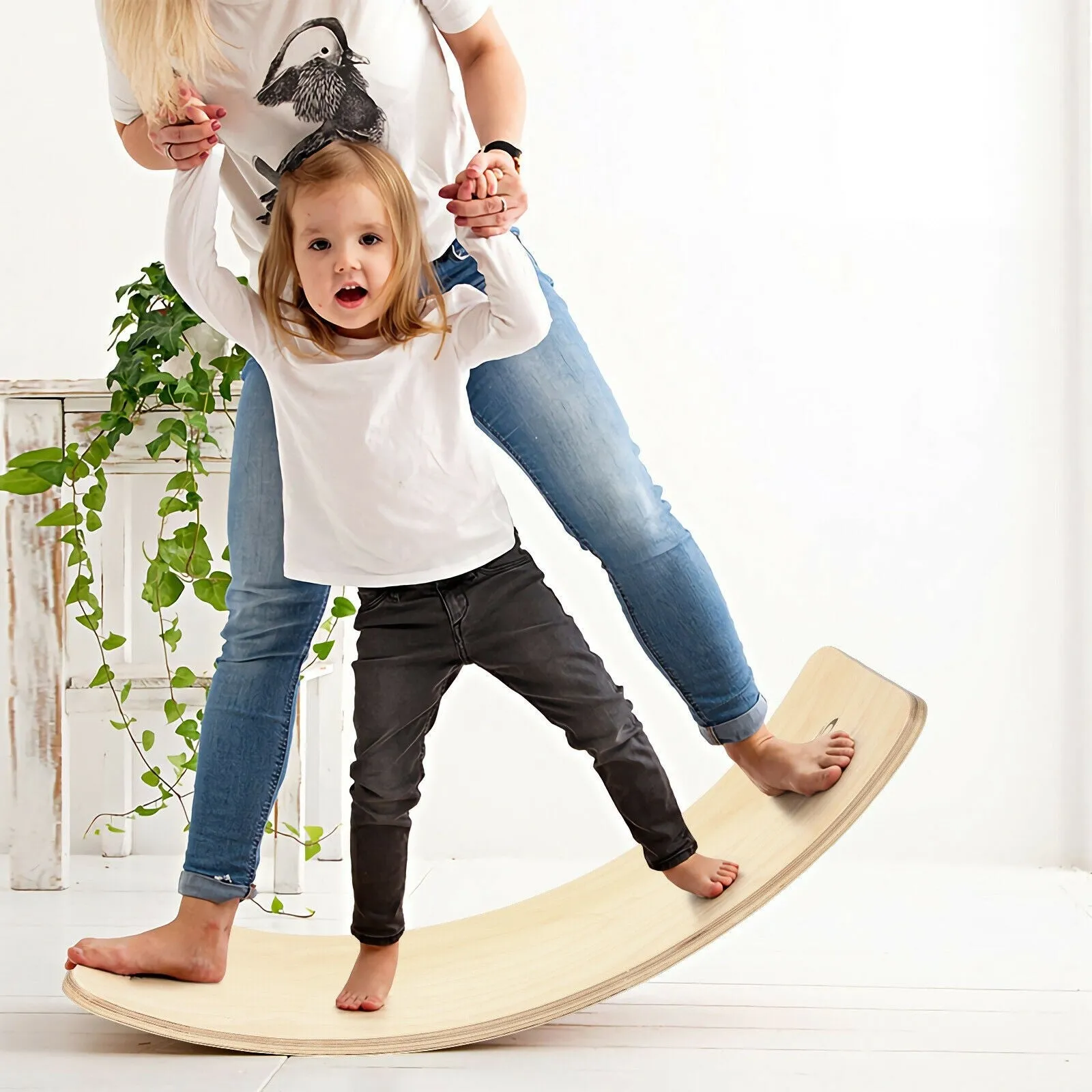 Wooden Wobble Balance Board