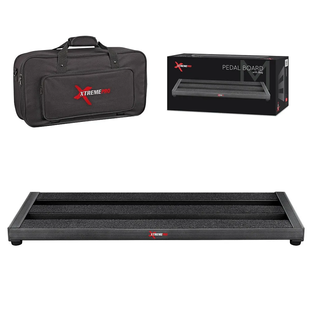 XTREME PRO Pedal board - Medium with Carry Bag & Adhesive Tape